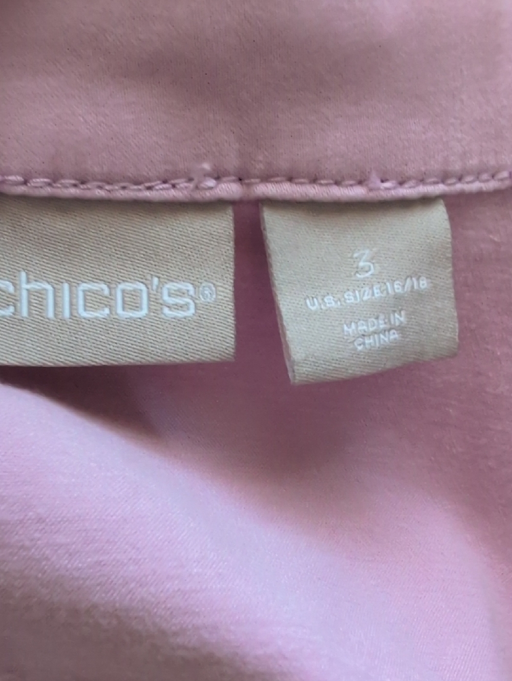 Chicos Lilac Women's Soft Jean Jacket Size 3 - Picture 7 of 10